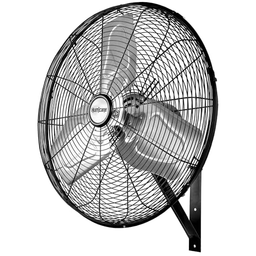 Hurricane Pro High Velocity Metal Orbital Floor Fan, 3 Speeds, Black, 16in
